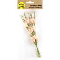 AussieSuperStore Art & Craft Essentials Foam Tulip Flowers With Spray (in 2 colours) Foam Tulip Flowers With Spray (in 2 colours) | Artificial Flower Party Decoration